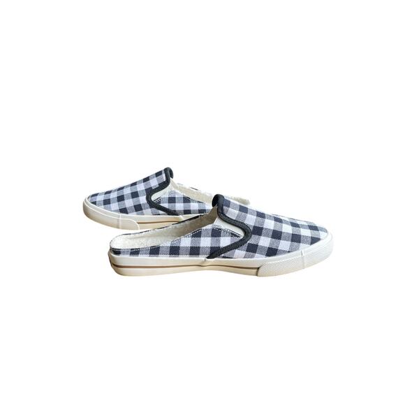 Tommy Bahama Mules Shoes Slides Women's Size 8 Blue White Gingham Check - Picture 2 of 8
